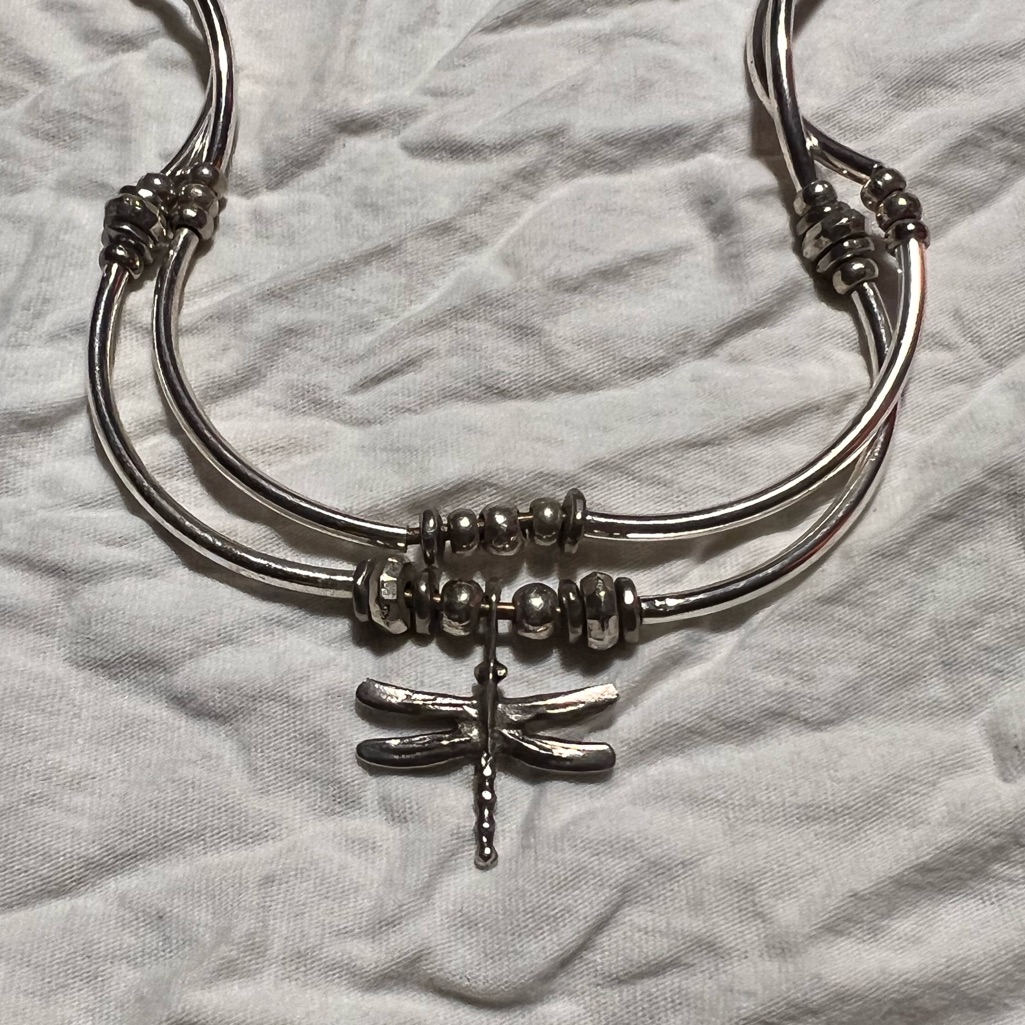 Lizzy James Usa Dragonfly Necklace / Bracelet Wrap